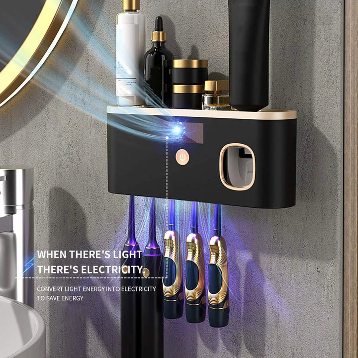ultravioleta, esterilizador de cepillos de dientes, portapasta automático, accesorio de baño