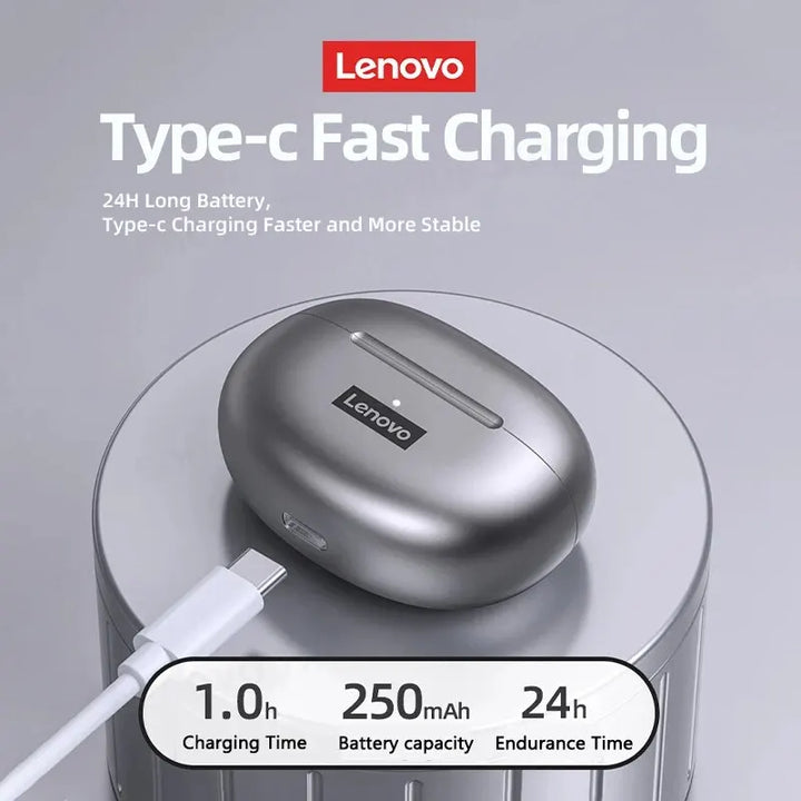 Auriculares inalámbricos Bluetooth originales Lenovo LP5,auriculares deportivos impermeables con micrófono