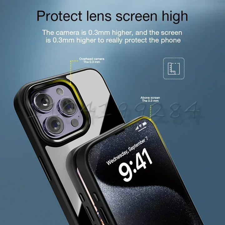 Funda de silicona con tinta electrónica inteligente para iPhone 16, 15, 14 y 13 Pro Max Plus, con NFC y foto únicas