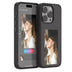 Funda de silicona con tinta electrónica inteligente para iPhone 16, 15, 14 y 13 Pro Max Plus, con NFC y foto únicas